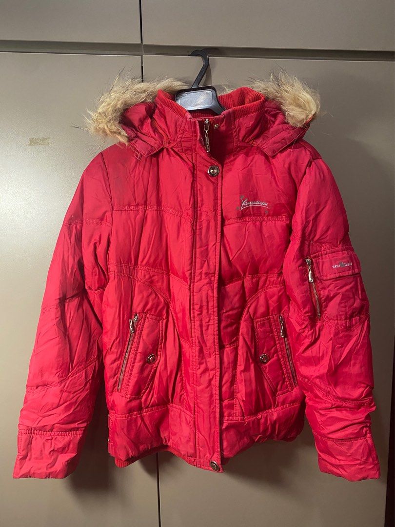 Red feather deals jacket