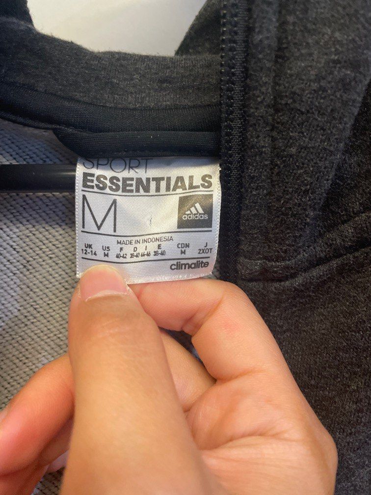 Adidas essentials sports hoodie jacket zip