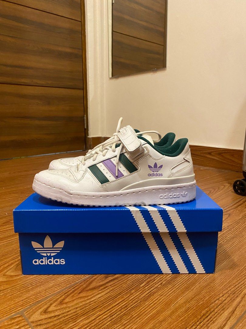 Adidas Forum Low Shoes (Cloud White/Violet Fusion), Women's Fashion,  Footwear, Sneakers on Carousell