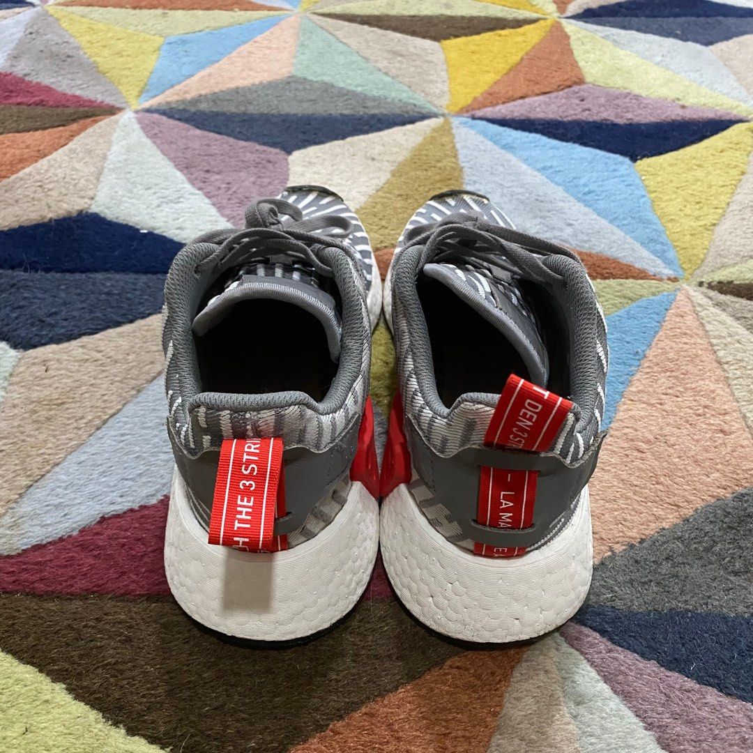 Adidas nmd r2 white red fake clearance
