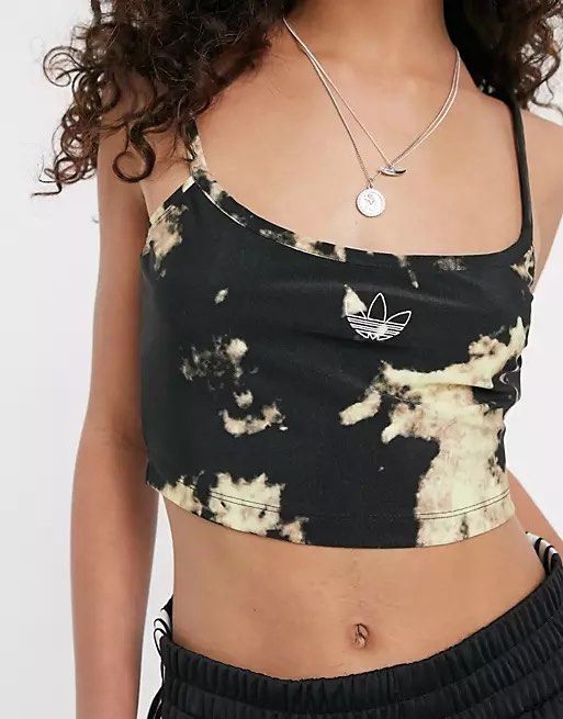 Adidas Originals tie dye crop top