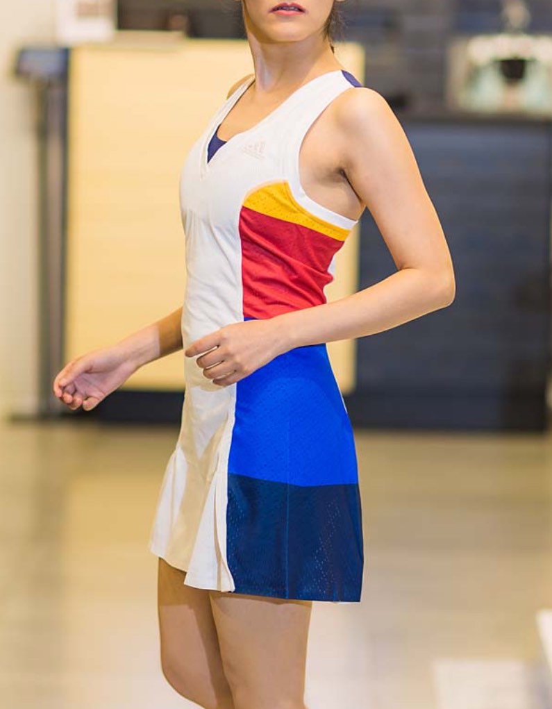 Adidas Pharrell Williams NY Colorblocked Tennis dress Women s