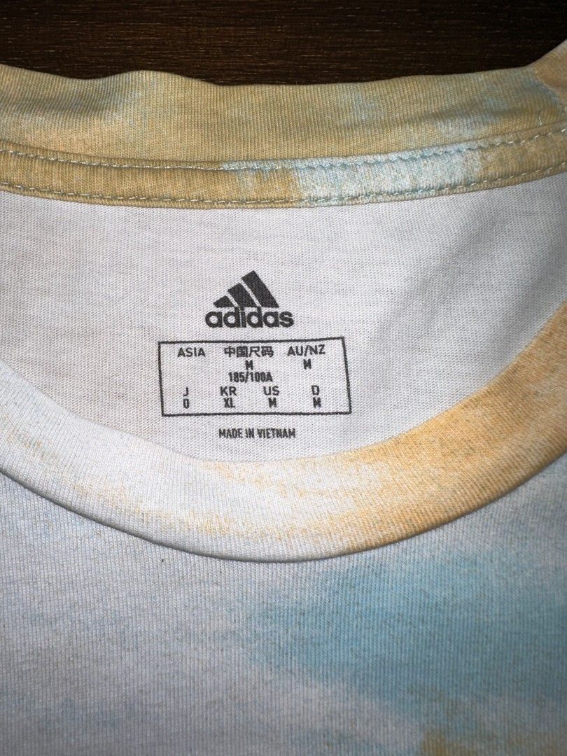 Adidas Tie dye Tee Men s Fashion Tops Sets Tshirts Polo Shirts on Carousell