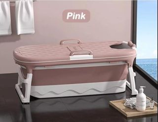 Adult Foldable/Portable Bath Tub (pink)