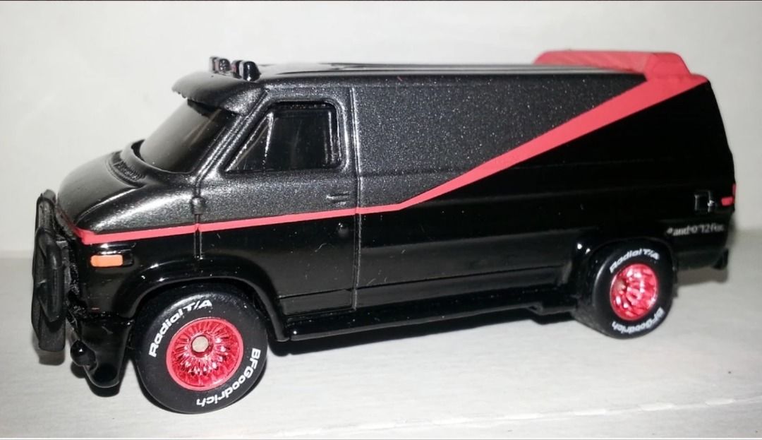 A-Team Van custom GMC panel van (Category: Vehicle & Diecast Models) located in Quezon City. Submitted by low-ballers_will_be_blocked (Listing ID 1284599623, Image 1). Description: 2013 Retro Entertainment series, rubber tires, metal base *first picture sample photo ONLY The A-Team Van is a Hot Wheels casting which was designed by Manson Cheung and debuted in the 2011 New Models Series. It is based on the 1983 GMC Vandura driven and owned by the 