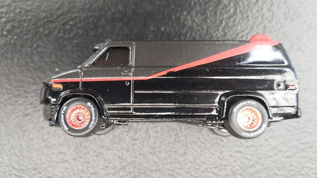 A-Team Van custom GMC panel van (Category: Vehicle & Diecast Models) located in Quezon City. Submitted by low-ballers_will_be_blocked (Listing ID 1284599623, Image 3). Description: 2013 Retro Entertainment series, rubber tires, metal base *first picture sample photo ONLY The A-Team Van is a Hot Wheels casting which was designed by Manson Cheung and debuted in the 2011 New Models Series. It is based on the 1983 GMC Vandura driven and owned by the 