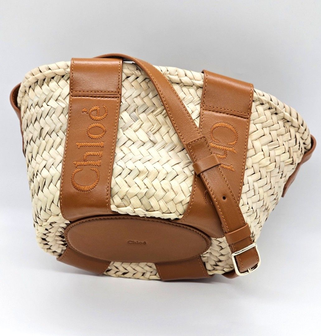 Authentic Chloe Two-Way Mini Raffia Tote/Basket Bag (Category: Luxury Bags & Wallets) located in Binan City. Submitted by mommysellsph (Listing ID 1284681033, Image 1). Description: Fresh from Italy Guranteed authentic With tag and dustbag Retails for $750.
