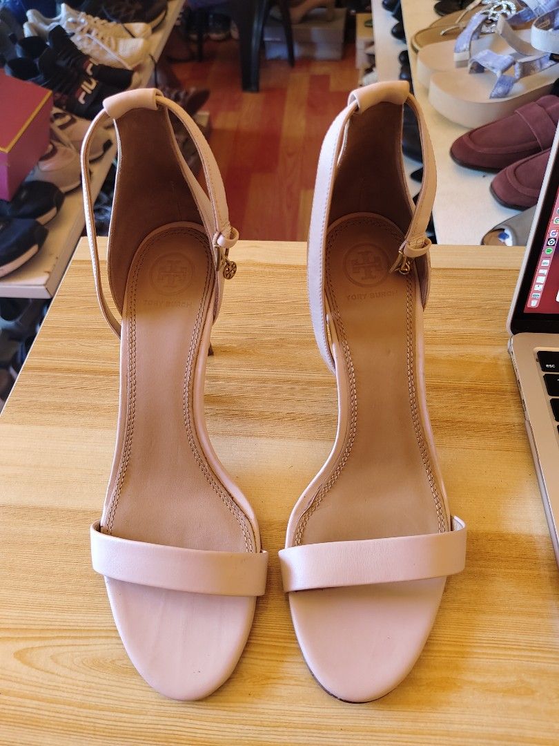 Authentic Tory Burch Ellie Ankle Strap Sandal Women s Fashion Footwear Heels on Carousell