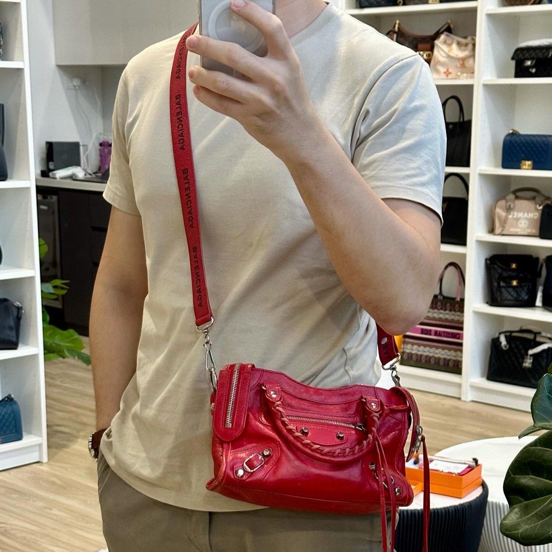 Balenciaga Red Mini City Bag