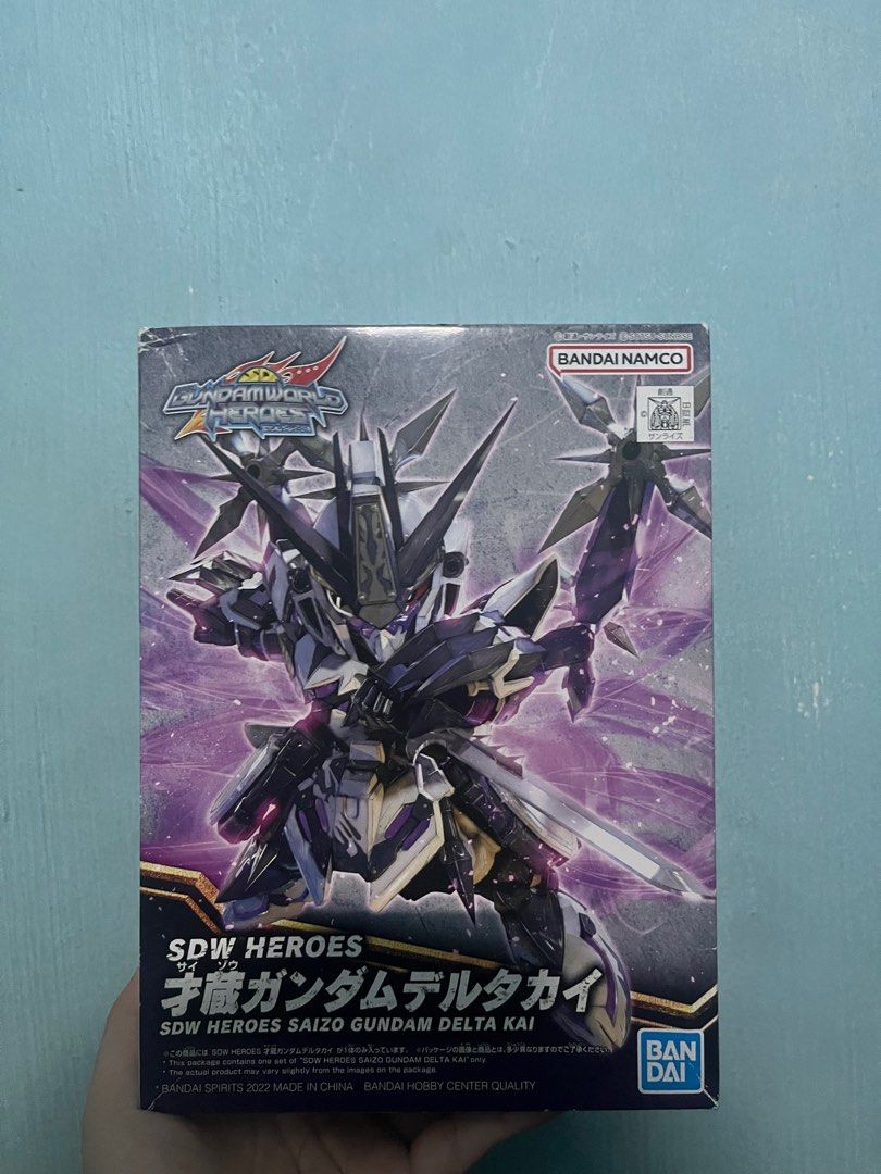 BANDAI Gunpla SDW HEROES Saizo Gundam Delta Kai (Category: Gundam & Model Kits) located in Manila. Submitted by _getthrift (Listing ID 1284566792, Image 2). Description: -Bandai Gunpla SDW Heroes Saizo Gundam Delta Kai -Unbuilt RFS: decluttering.