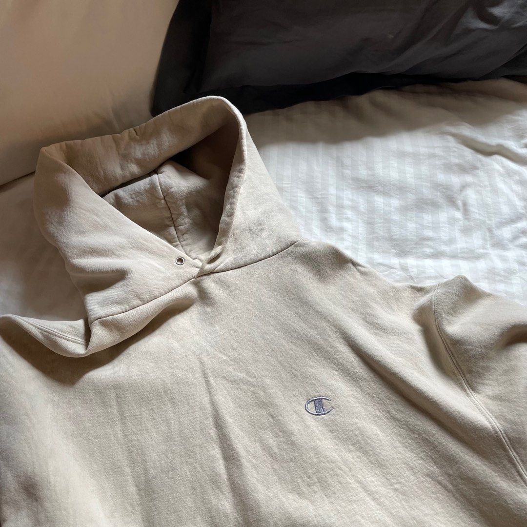 Mens beige champion hoodie outlet
