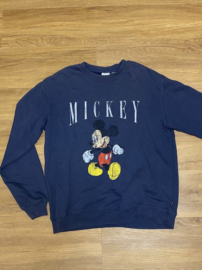 Blue mickey mouse sweater discount