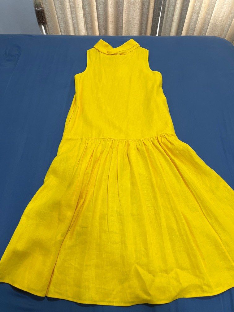 BNWT Cos drop waist linen midi dress with pockets, Women's Fashion, Dresses  & Sets, Dresses on Carousell
