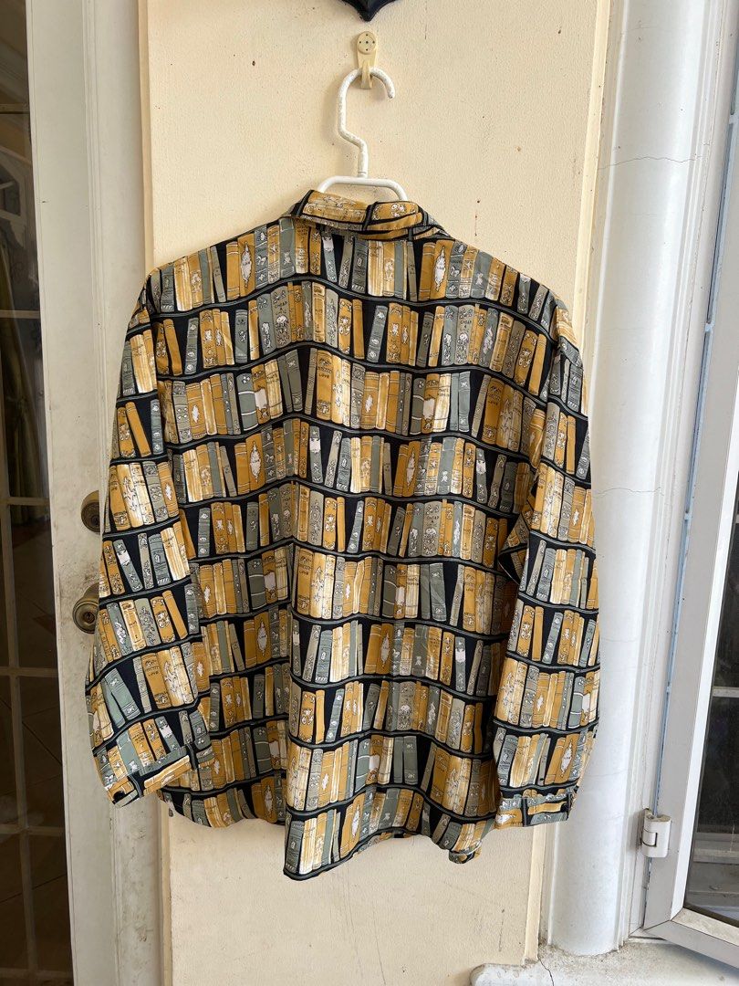 Books print top (Category: Longsleeves) located in Davao. Submitted by thedeclutterMD (Listing ID 1284554260, Image 2). Description: Books print long sleeves Bust 45in For the bookworms. 📚.