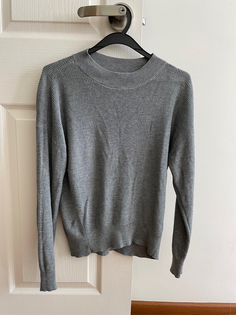 BP. Lightweight Sweater Grey Cloudy Heather Women s Fashion