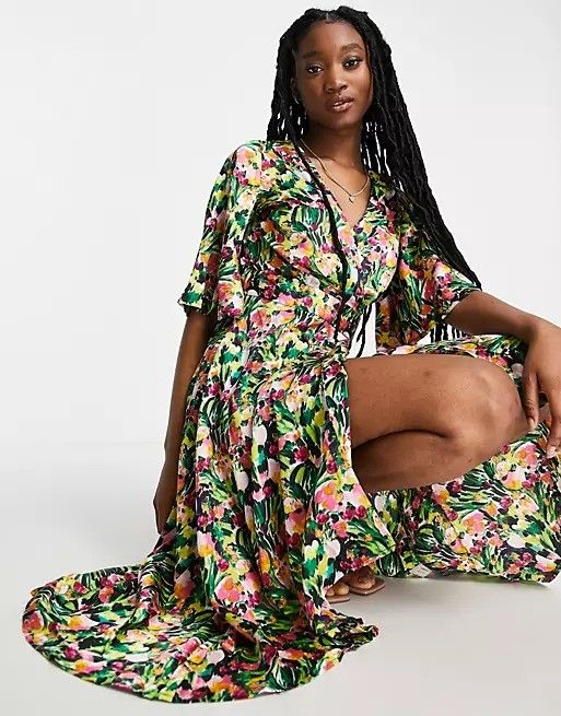 Liquorish kimono outlet dress