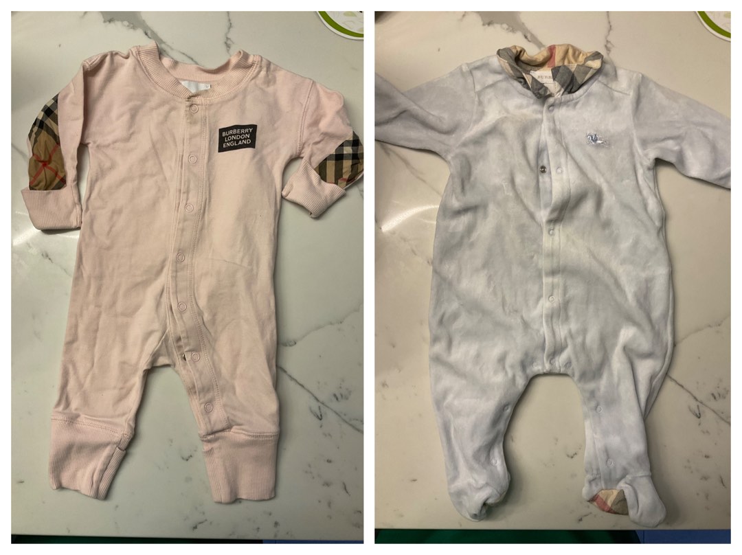 Burberry sleepsuit baby