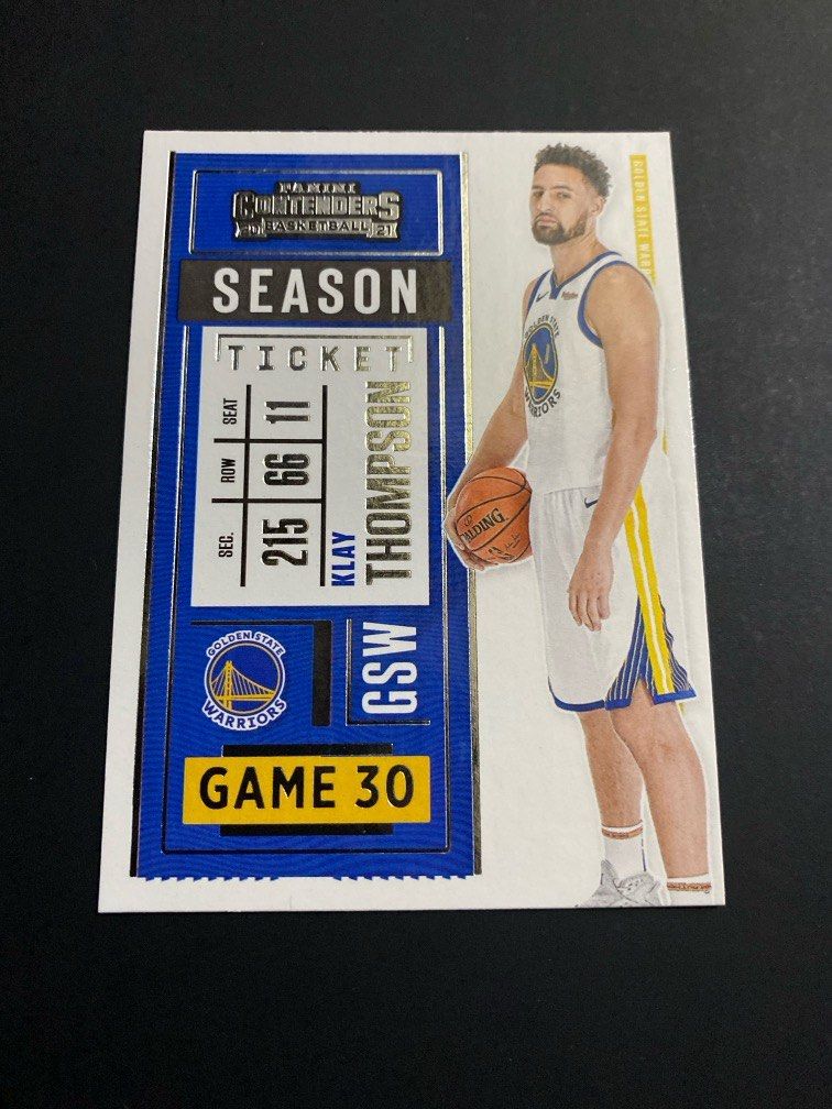 Klay Thompson 2020-21 Panini Contenders - Season Ticket, Hobbies 