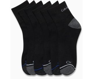 Calvin Klein Men's - Athletic Cushioned Quarter Cut Ankle Socks