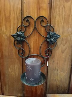 Candle holder wall hang or plant holder