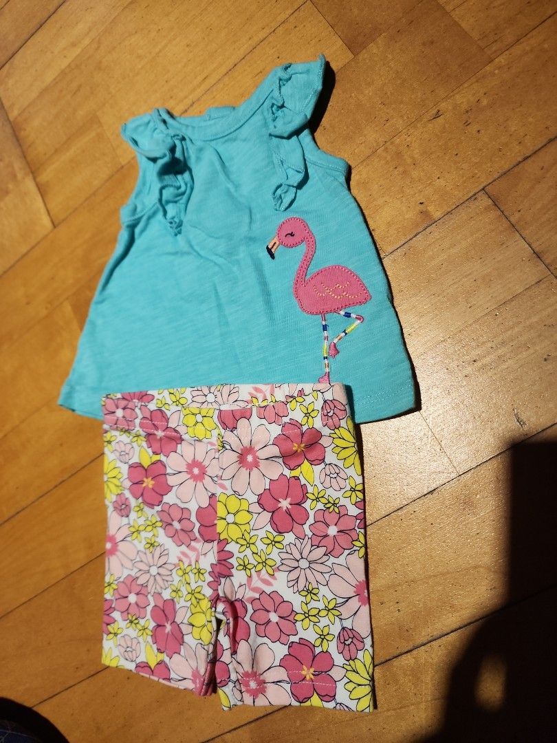 Carter's flamingo outfit hotsell