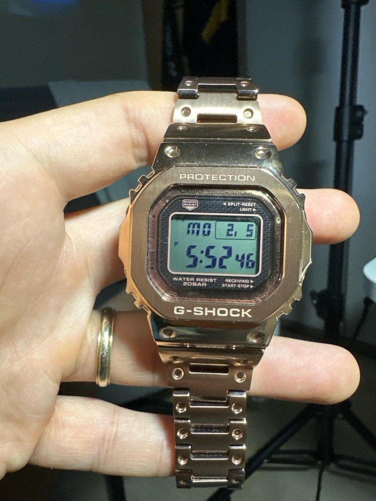 G shock top bluetooth gold