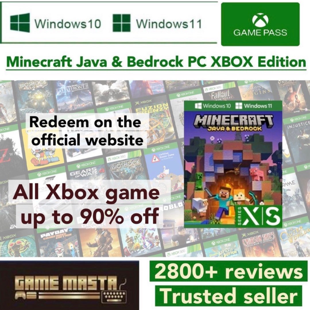 [CDK] Minecraft Java & Bedrock Edition WIN10/11 PC|Xbox [Xbox one ...