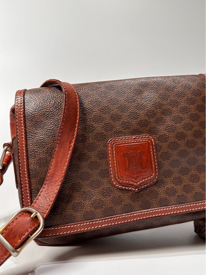 celine 經典相機包 CELINE 思琳 凱旋門平滑小牛皮肩揹迷你型相機袋 一個 - 全聯全電商