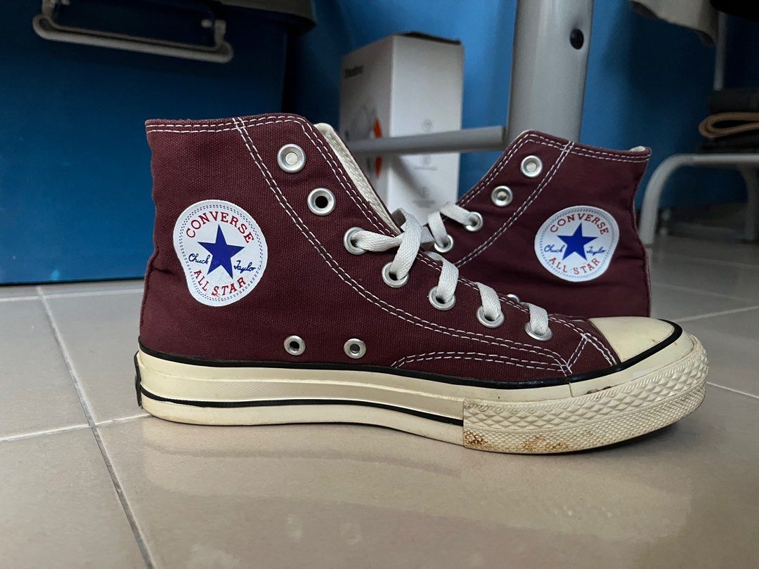 Converse maroon top high cut