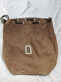 Dark Brown Drawstring Bag
