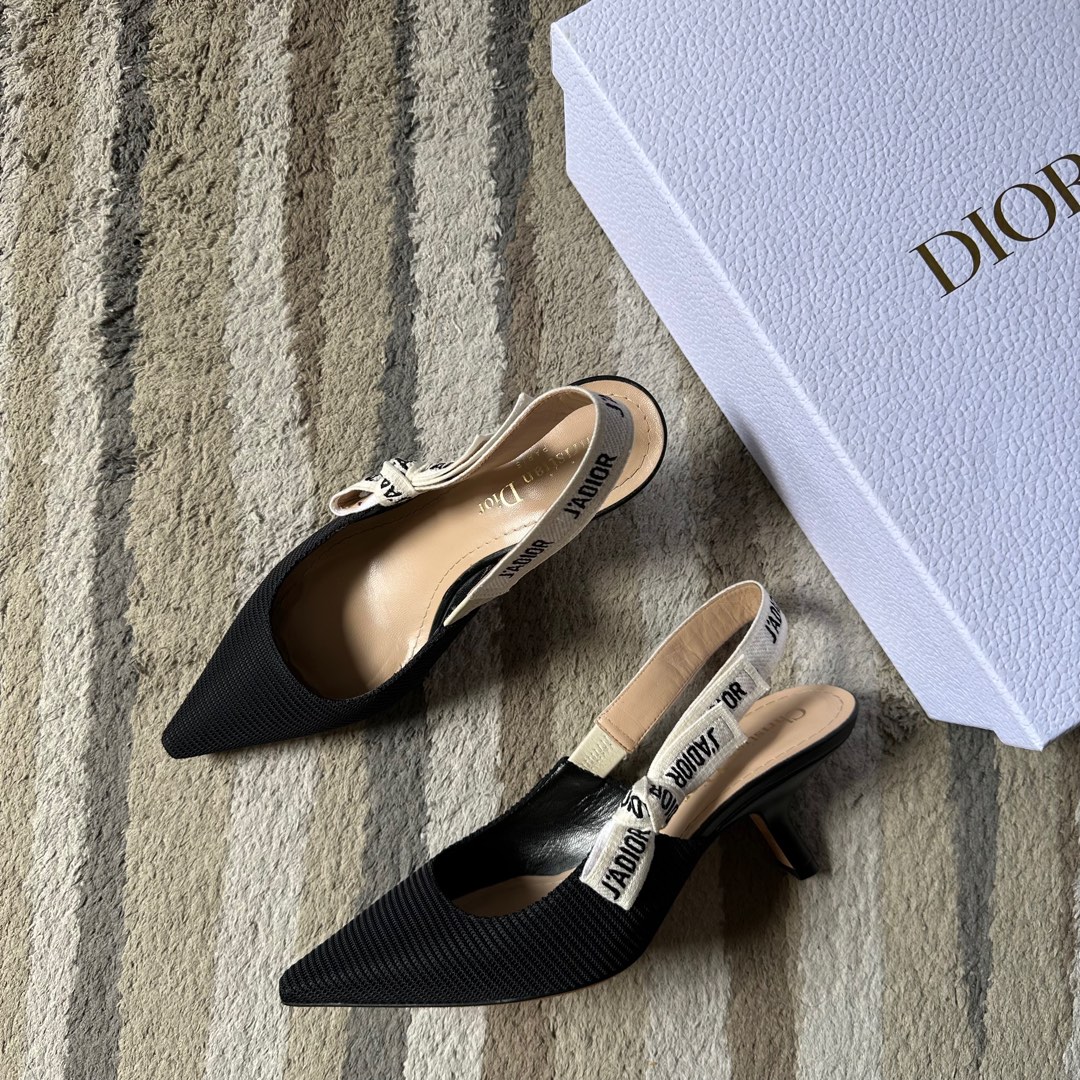 Dior J Adior Slingback Pump Kitten Heels Luxury Sneakers