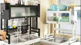 Dish rack with cover 85cm