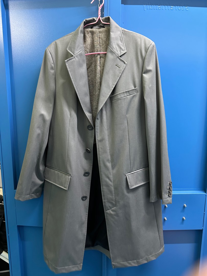 DKNY cotton trench coat in grey men s size 52 slim fit Men s