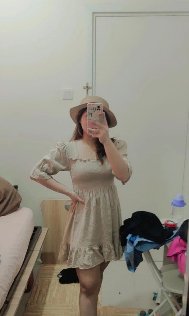 Dress warna khaki sales