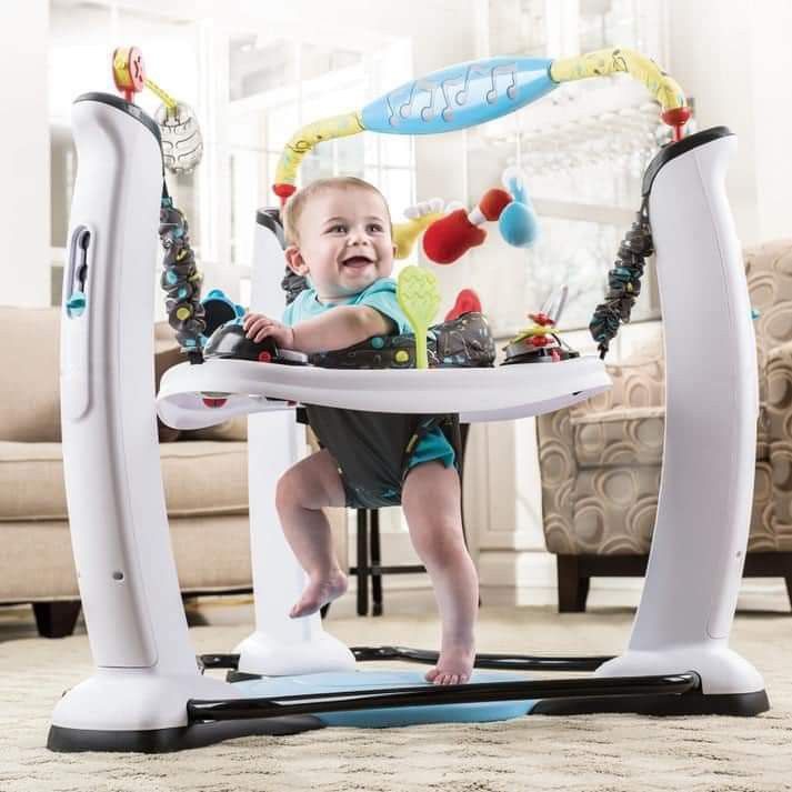 Evenflo Jam Session Exersaucer Jumperoo Activity Center (Category: Infant Playtime) located in Cebu City. Submitted by bellababystuffcebu (Listing ID 1284699449, Image 1). Description: Evenflo Jam Session Exersaucer Jumperoo Activity Center Preloved Like New Please see video for reference FB PAGE: Bella Baby Stuff Cebu ‼️PICK UP TALISAY‼️ SHIPPING & DELIVERY AVAILABLE PM 📩📩📩 Extra jump allows baby to exercise legs while being entertained 67 fu