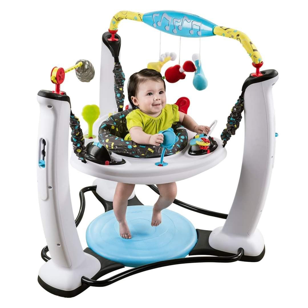 Evenflo Jam Session Exersaucer Jumperoo Activity Center (Category: Infant Playtime) located in Cebu City. Submitted by bellababystuffcebu (Listing ID 1284699449, Image 2). Description: Evenflo Jam Session Exersaucer Jumperoo Activity Center Preloved Like New Please see video for reference FB PAGE: Bella Baby Stuff Cebu ‼️PICK UP TALISAY‼️ SHIPPING & DELIVERY AVAILABLE PM 📩📩📩 Extra jump allows baby to exercise legs while being entertained 67 fu