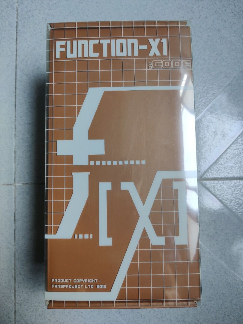 Fansproject Function X1 Code (Category: Toy Figures) located in Singapore. Submitted by sell_my_stuff (Listing ID 1284663242, Image 1). Description: Slight shelve wear on box, figure otherwise in mint condition. Meetups on weekends or after 730 pm on weekdays. Does not accept Paylah or Paypal. Thanks for viewing!.