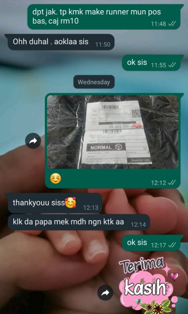 FEEDBACK (Category: Announcements) located in Sibu. Submitted by prelovedfiery (Listing ID 1284577217, Image 3). Description: Thankyou for your purchase✨️.