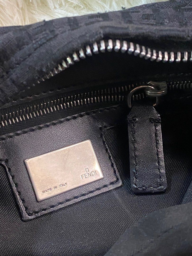 Fendi Black Zucchino Hobo Small Handbag (Category: Luxury Bags & Wallets) located in Manila. Submitted by letsdeclutz. (Listing ID 1282868021, Image 3). Description: authentic fendi Fendi Black Zucchino Hobo Small Handbag - still usable and in good condition rfs: dont use the bag anymore .