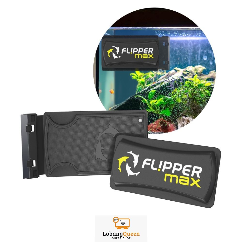 FL!PPER Flipper MAX 2-In-1 Magnetic Aquarium Algae Cleaner, 5/8-1