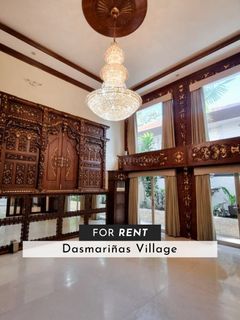 For Rent / Lease: Dasmariñas Village 4-BEDROOM House with Pool Villa in Dasma Makati -- Nearby Forbes Park, Ayala Ave, BGC, McKinley Hill, Makati CBD