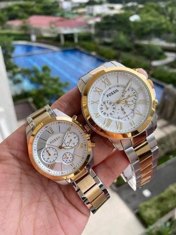 Fossil couple watches with price store