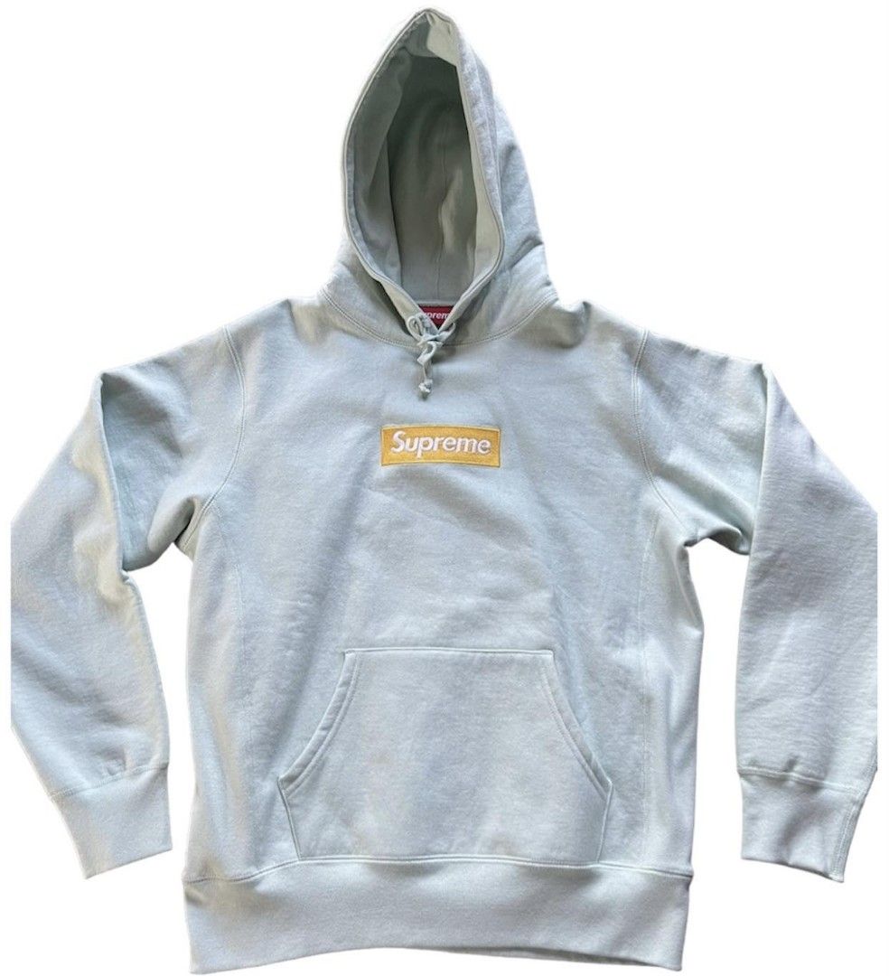 Supreme ice blue top box logo