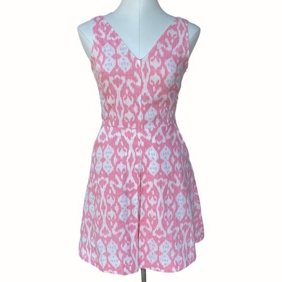 Gap Linen Fit and Flare Dress in Pink Ikat Print (Size 2), Women's Fashion,  Dresses & Sets, Dresses on Carousell