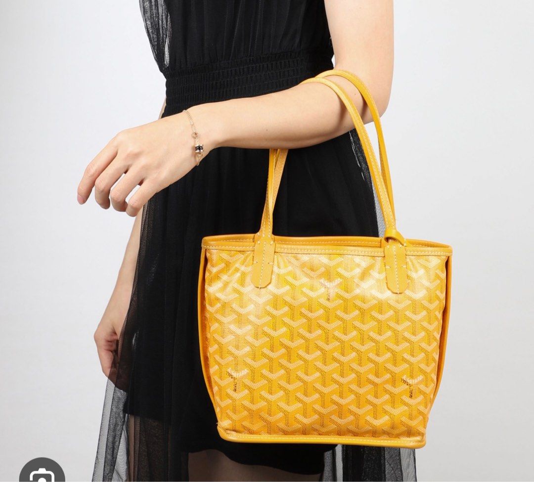 Goyard mini tote yellow sales