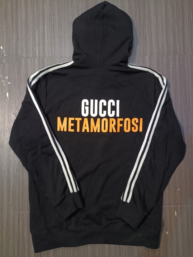Gucci Adidas Hoodie Fesyen Pria Pakaian Baju Luaran di Carousell