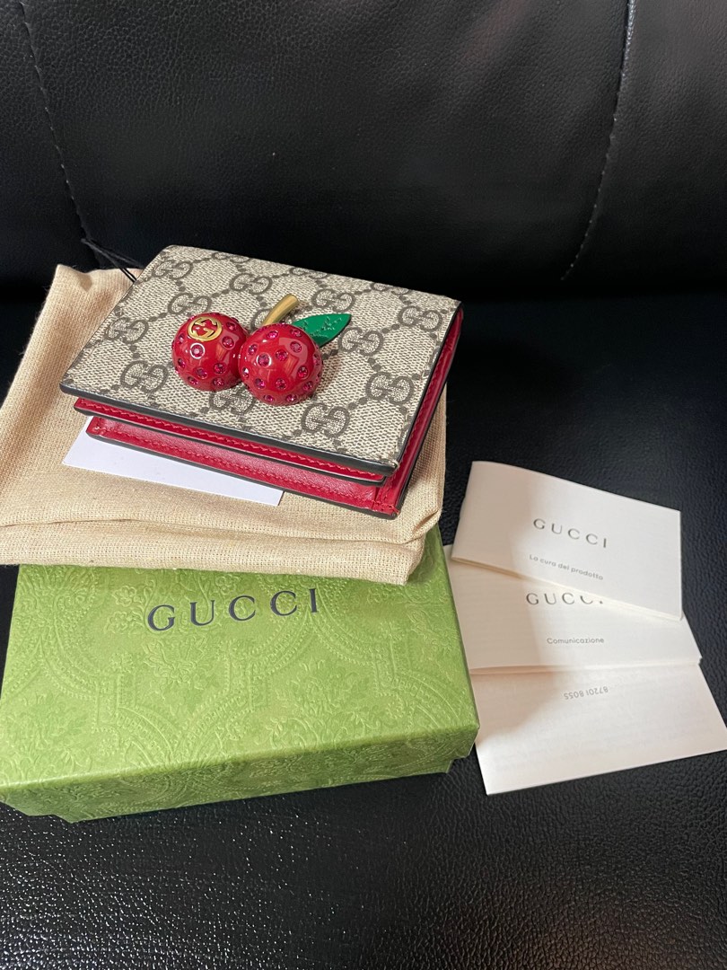 Gucci cherry wallet on chain hotsell
