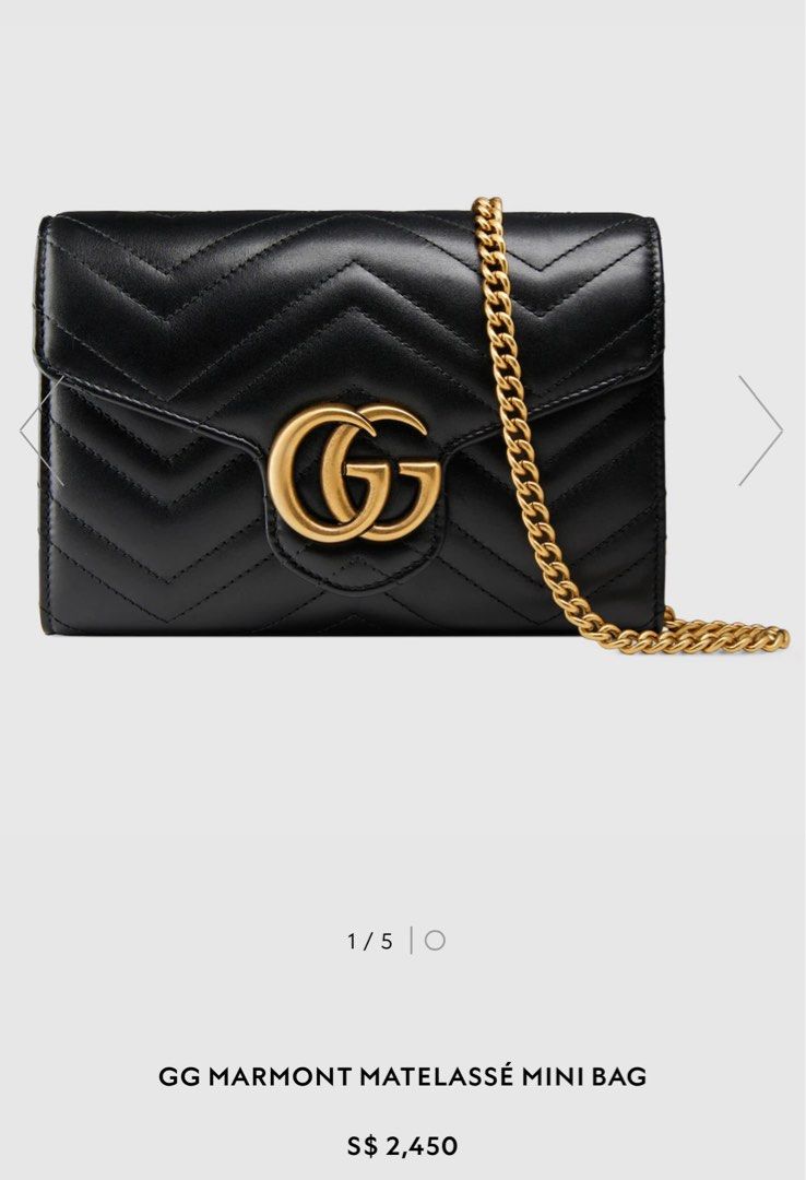 Gucci Marmont Matelasse Mini Bag Luxury Bags Wallets on Carousell