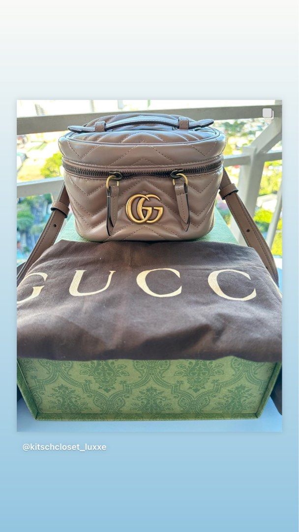 Gucci marmont mini backpack Luxury Bags Wallets on Carousell