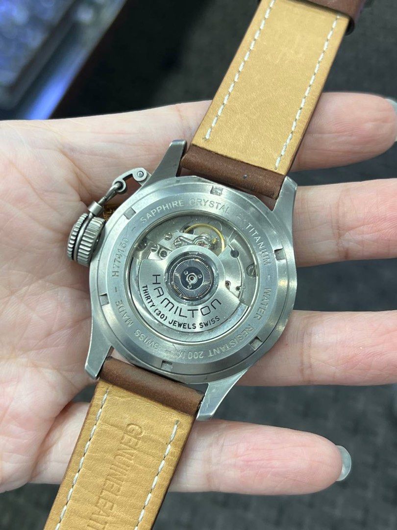 HAMILTON KHAKI NAVY FROGMAN TITANIUM SWISS MADE AUTOMATIC H774150